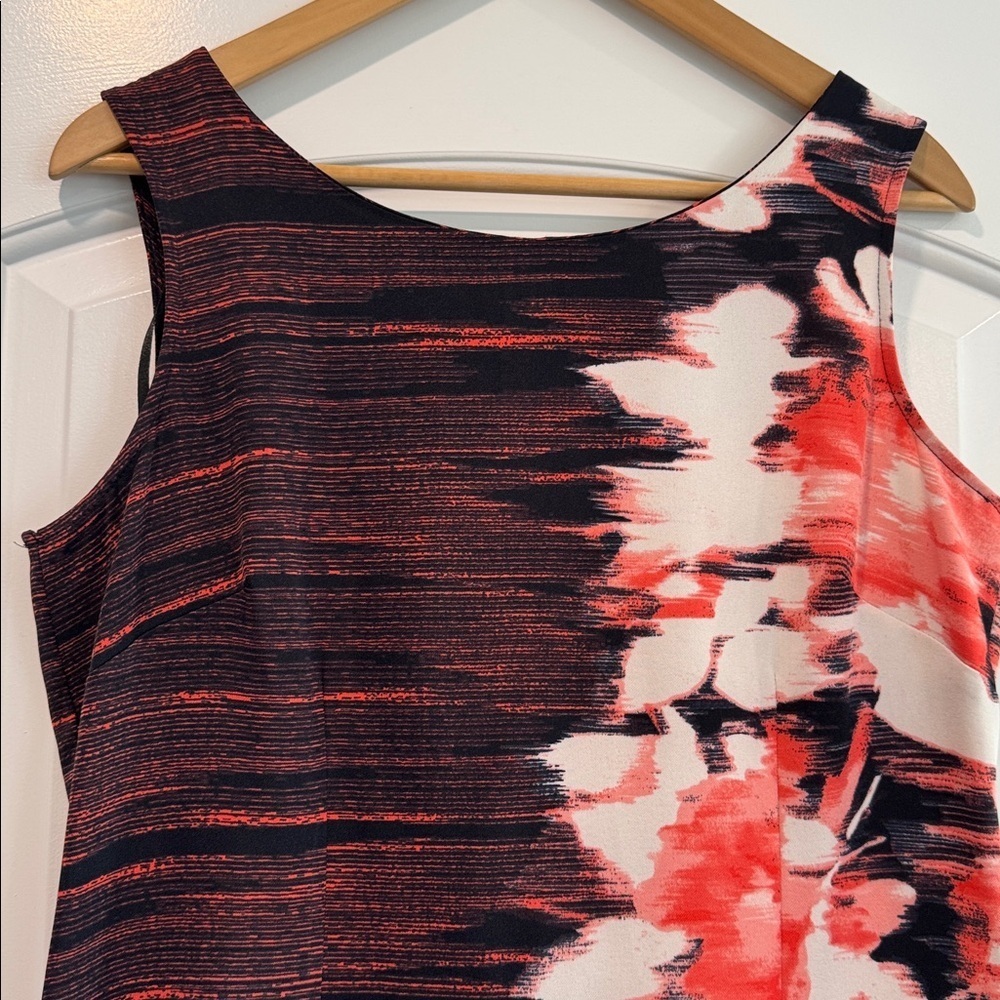 🟣 MAYA BROOKE SLEEVELESS FLORAL DRESS SIZE 8 - Picture 3 of 7